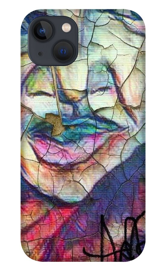  iPhone 13 Case featuring the mixed media Sista Mama by Angie ONeal