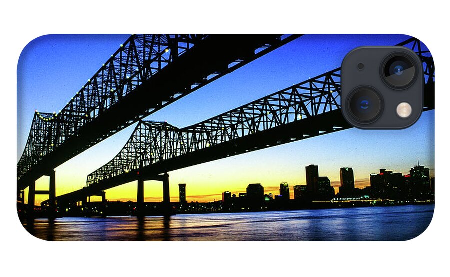 Algiers iPhone 13 Case featuring the photograph Walking To New Orleans - Crescent City Connection Bridge, New Orleans, LA by Earth And Spirit