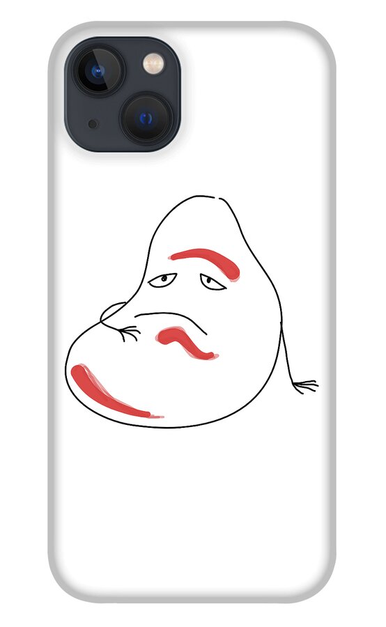 Mo iPhone 13 Case featuring the drawing Slow Mo by J Lyn Simpson