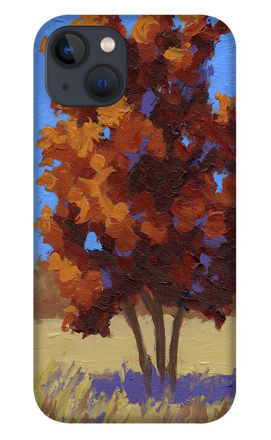 Tree iPhone 13 Case featuring the painting Small Autumn Tree Study by David King Studio