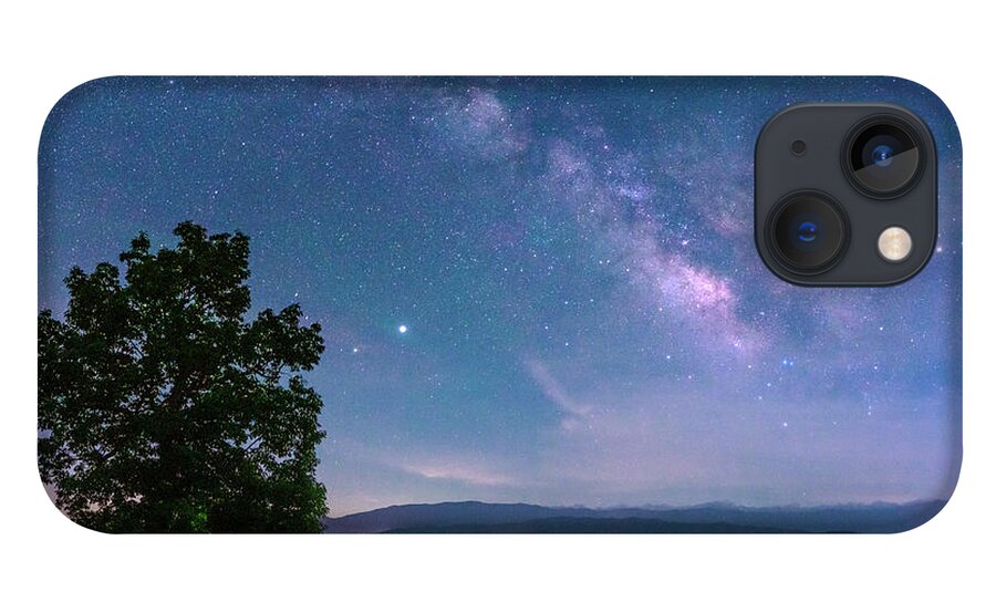 Milky Way iPhone 13 Case featuring the photograph Smoky Mountain Milky Way by Darrell DeRosia