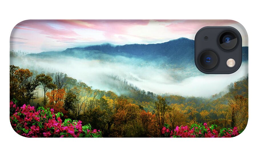Boyds iPhone 13 Case featuring the photograph Smoky Mountains Overlook Blue Ridge Parkway by Debra and Dave Vanderlaan