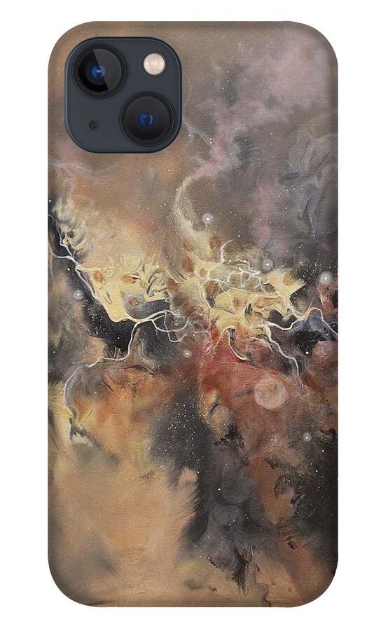 Smoldering iPhone 13 Case featuring the painting Smoldering by Tom Shropshire