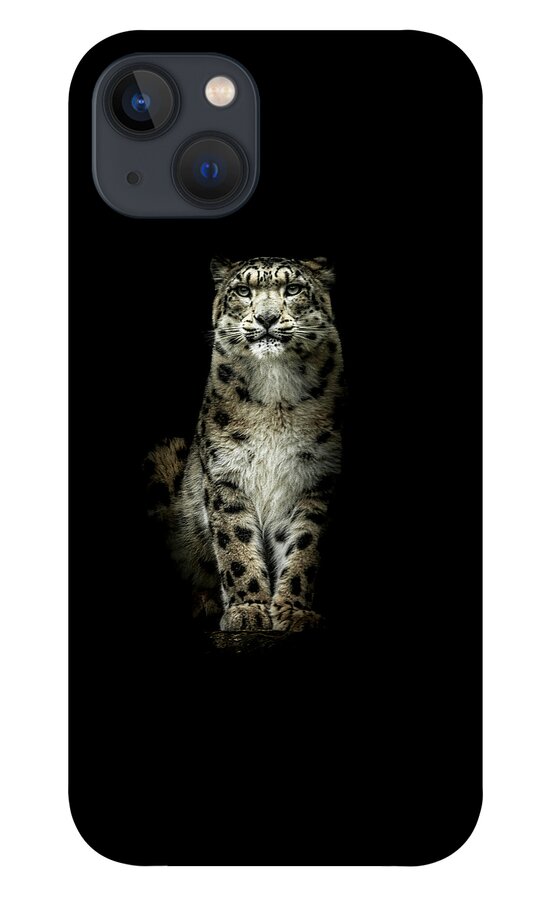 Snow iPhone 13 Case featuring the photograph Snow Leopard Portrait by Chris Boulton