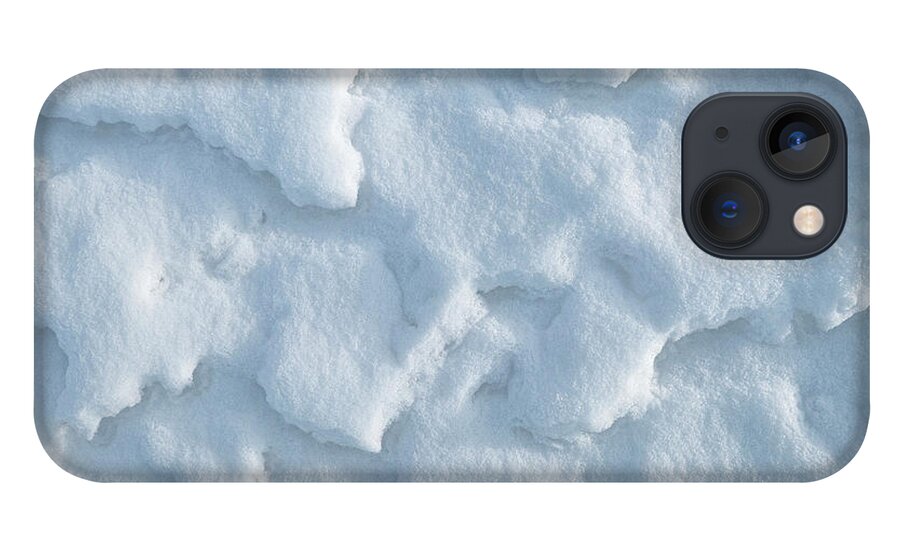 Snow iPhone 13 Case featuring the photograph Snow Texture Abstract by Karen Rispin