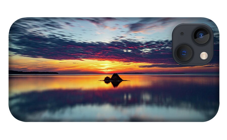 Long Exposure iPhone 13 Case featuring the photograph Soft Blue by William Bretton