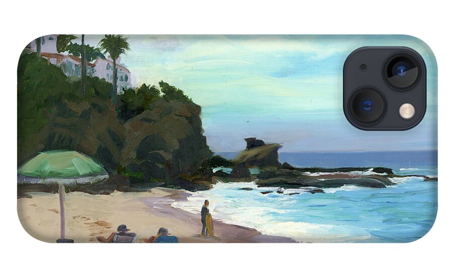 California iPhone 13 Case featuring the painting Laguna Beach #1 by Alice Leggett