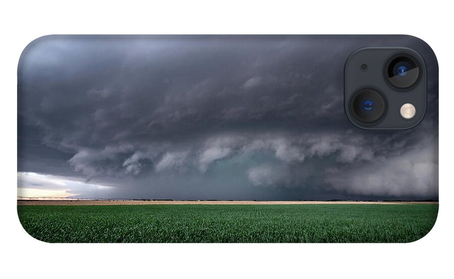 Mesocyclone iPhone 13 Case featuring the photograph Spaceship Storm by Wesley Aston