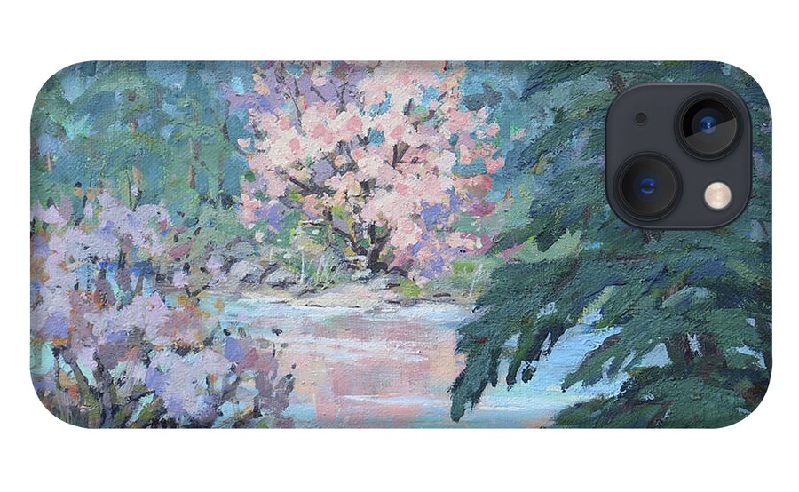 Spring iPhone 13 Case featuring the painting Spring Dreams by Karen Ilari