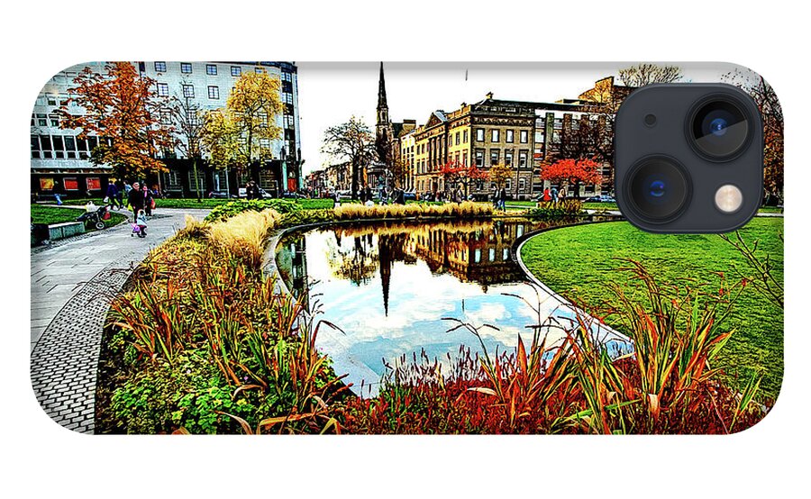 Scotland iPhone 13 Case featuring the digital art St George's Square by SnapHappy Photos