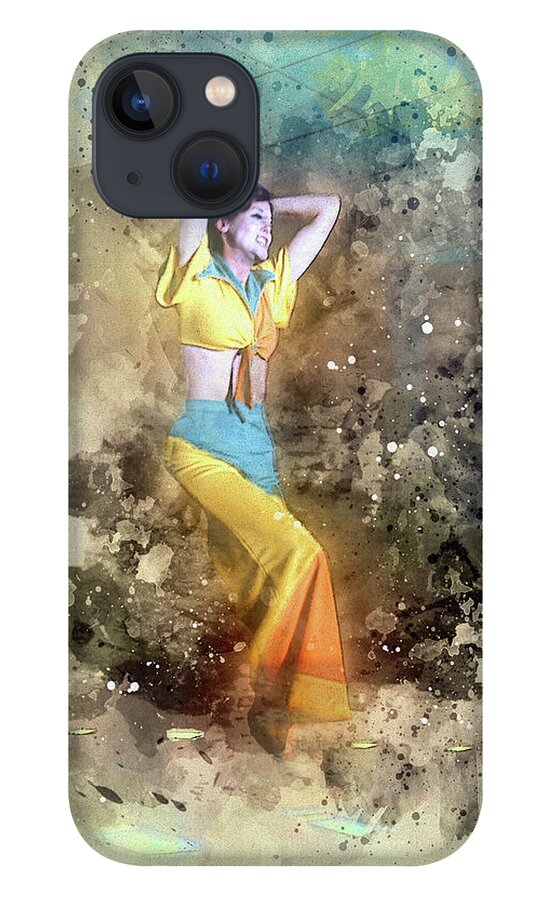 Deco Dancer iPhone 13 Case featuring the digital art Stage Dancer by Anthony Ellis