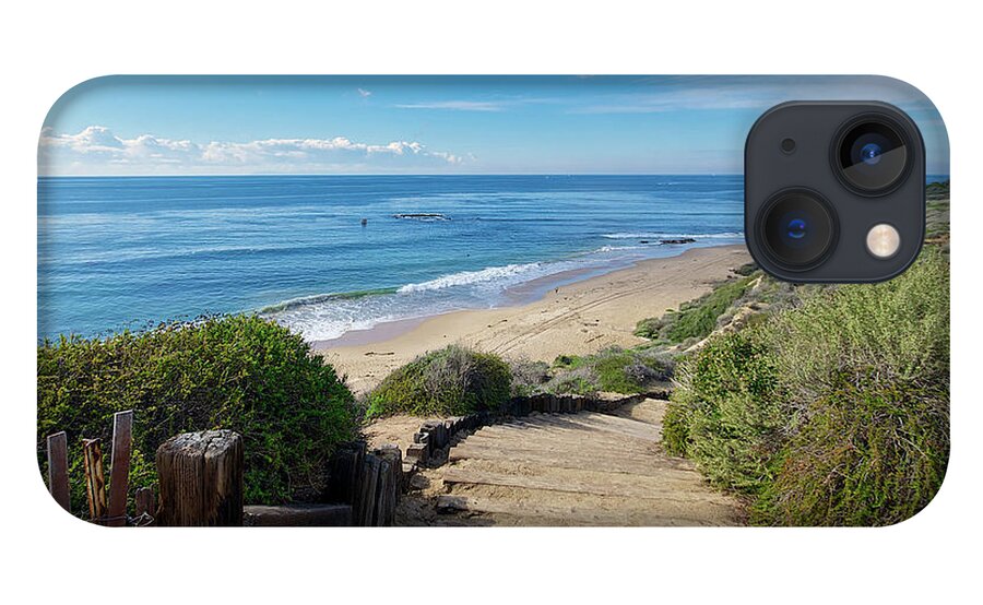 Crystal Cove iPhone 13 Case featuring the photograph Stairway Path Down to the Beach by Matthew DeGrushe