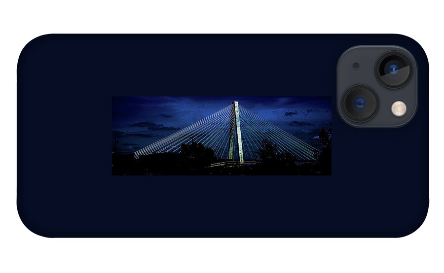 Abstractphotoart iPhone 13 Case featuring the photograph Stan Muscial Memorial Bridge by Ken Sexton