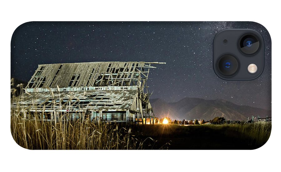 Barn iPhone 13 Case featuring the photograph Starry Barn by Wesley Aston