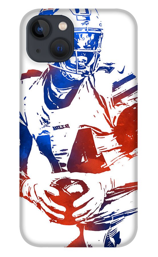Stefon Diggs Buffalo Bills Watercolor Strokes Pixel Art 4 iPhone 13 Case by  Joe Hamilton - Fine Art America