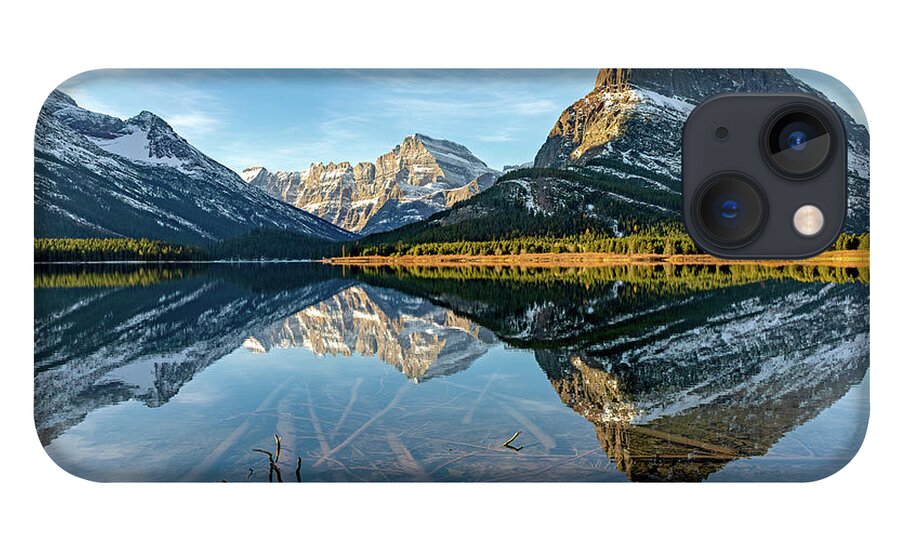 Swiftcurrent Lake iPhone 13 Case featuring the photograph Stillness in the Morning by Jack Bell