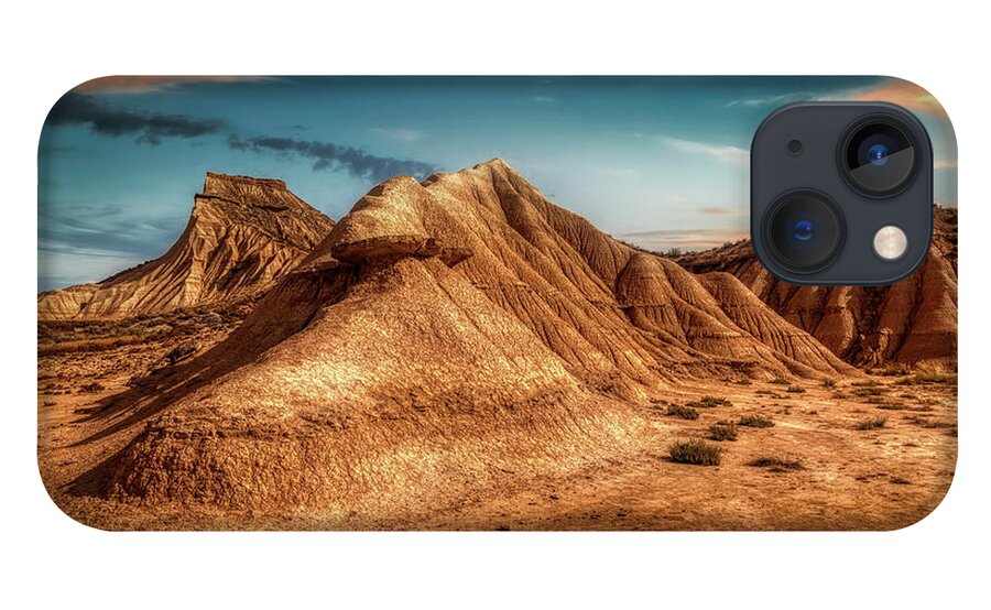 Bardenas iPhone 13 Case featuring the photograph Stroke Peak - Bardenas Reales by Micah Offman