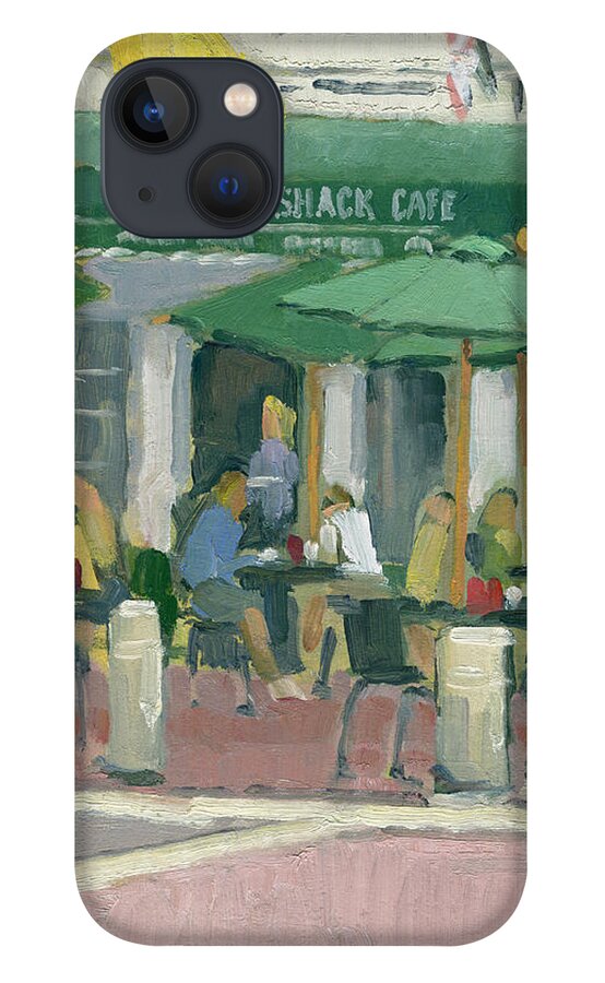 Sugar Shack Cafe iPhone 13 Case featuring the painting Sugar Shack Cafe - Huntington Beach, California by Paul Strahm
