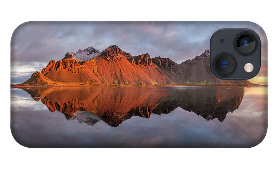 Vestrahorn iPhone 13 Case featuring the photograph Sunrise at Vestrahorn by Alexios Ntounas