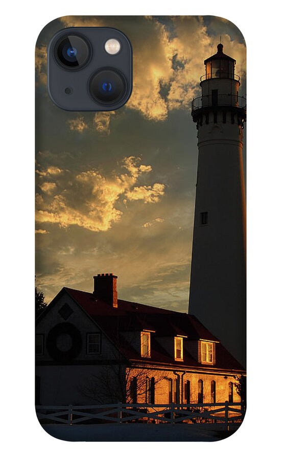 Wind Point iPhone 13 Case featuring the photograph Sunrise at Wind point Lighthouse by Scott Olsen