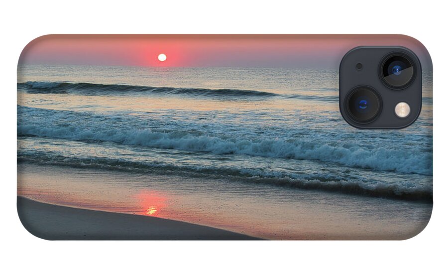 Jersey Shore Sunrise iPhone 13 Case featuring the photograph Sunrise Reflection on Shoreline by Matthew DeGrushe