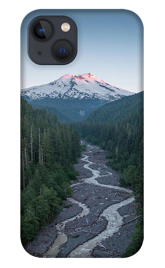 Mount Baker iPhone 13 Case featuring the photograph Sunrise Streams by Michael Rauwolf