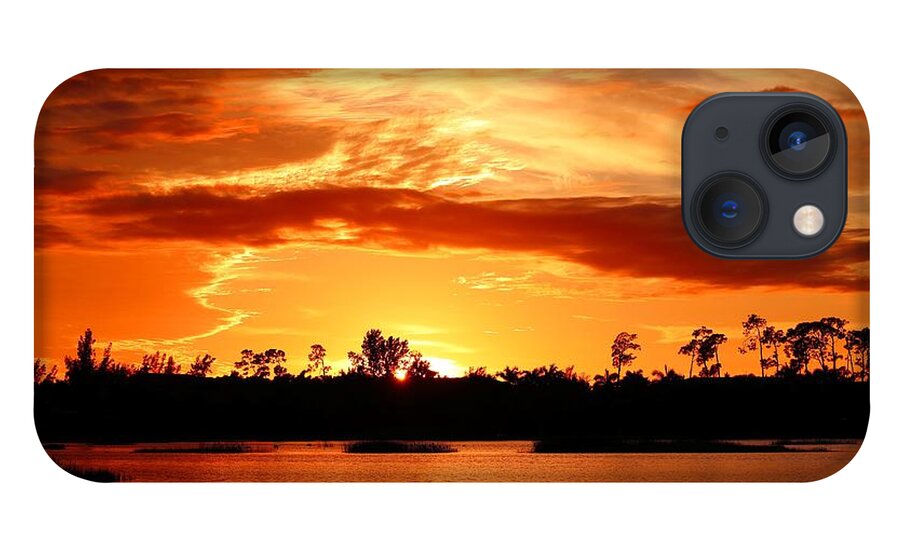 Sunset iPhone 13 Case featuring the photograph Sunset 4 by Mingming Jiang