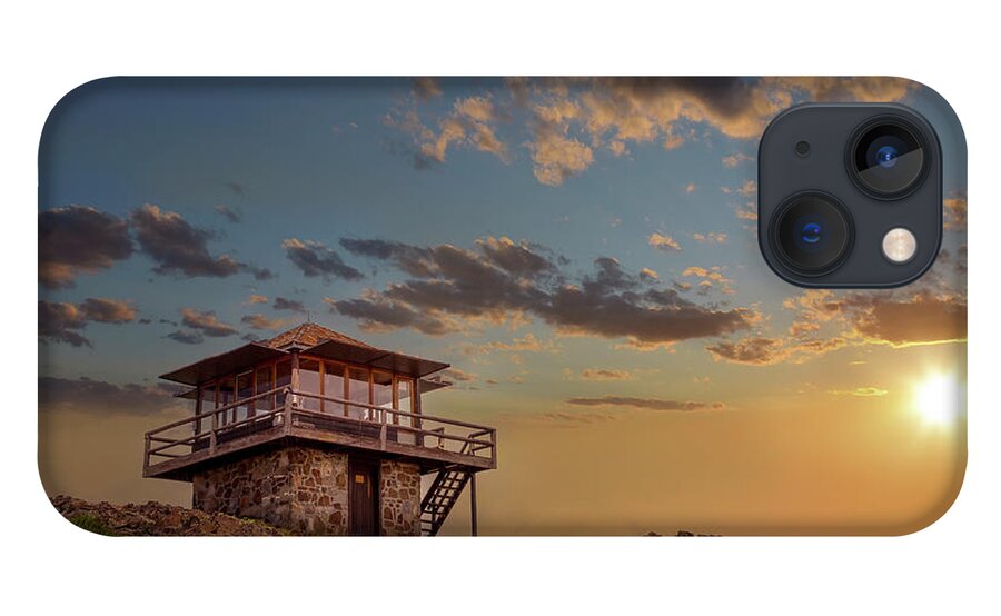  iPhone 13 Case featuring the photograph Sunset at the Tower by Laura Terriere