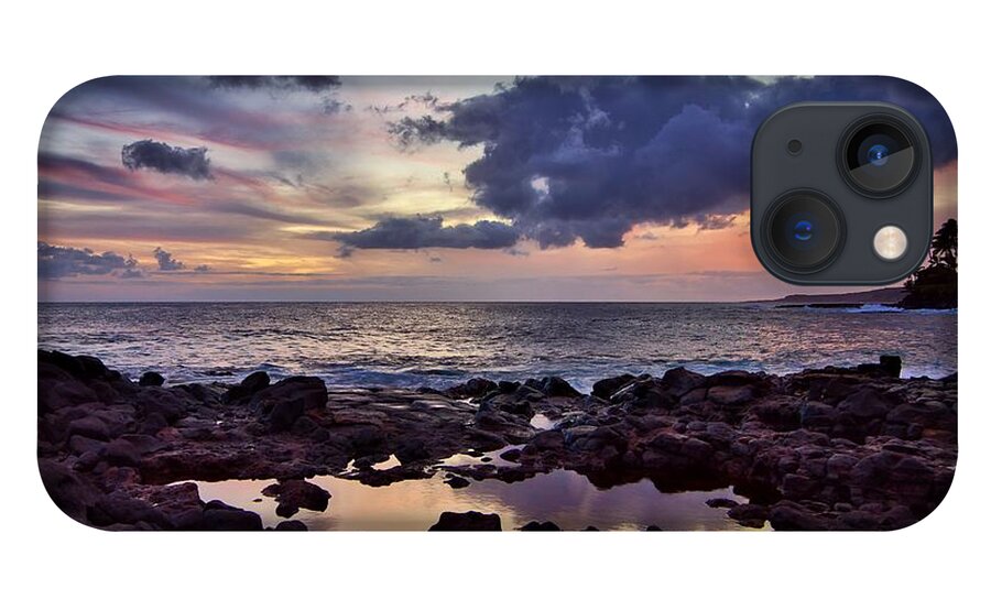 Kauai iPhone 13 Case featuring the photograph Sunset at The Wall by Bradley Morris