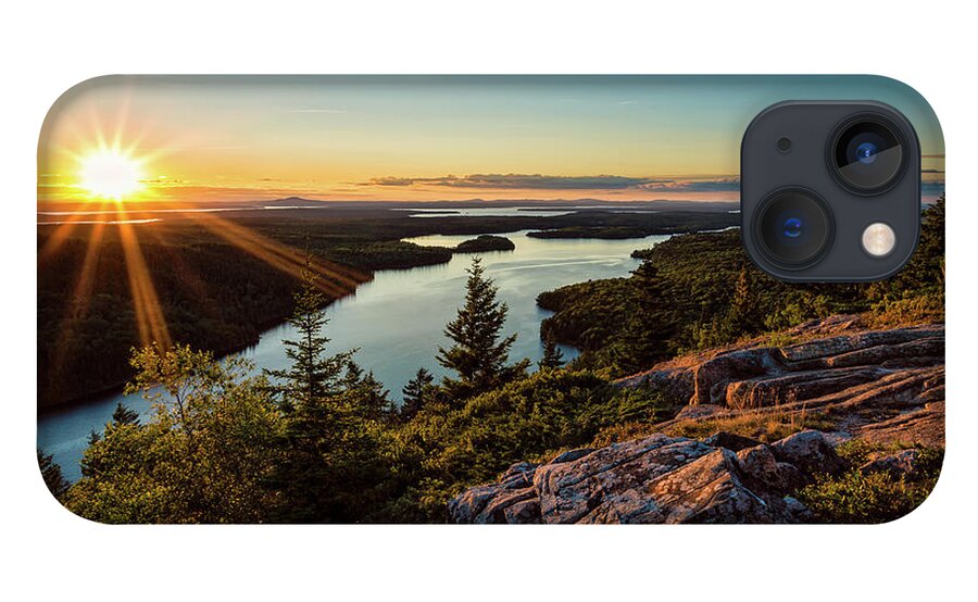 Acadia iPhone 13 Case featuring the photograph Sunset Beech Mountain, Acadia NP by Jeff Sinon