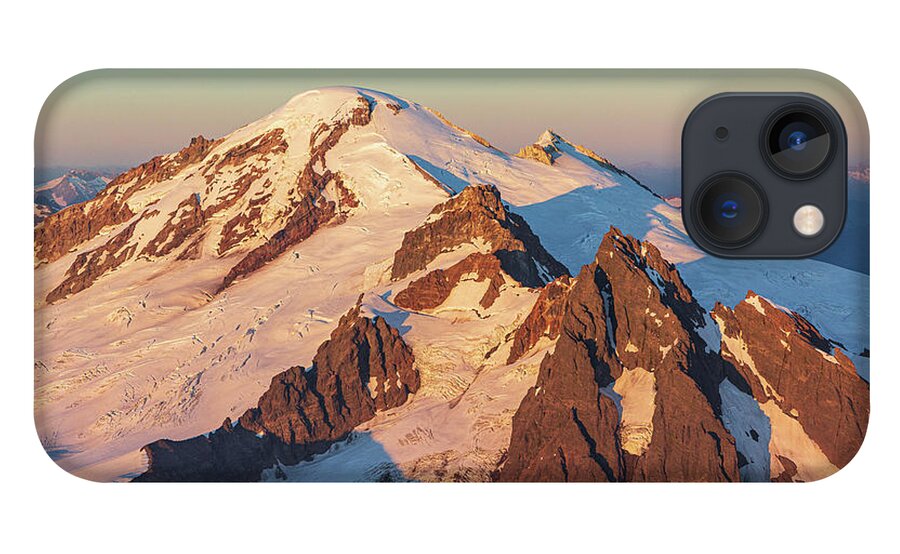 Mount Baker iPhone 13 Case featuring the photograph Sunset Gold by Michael Rauwolf