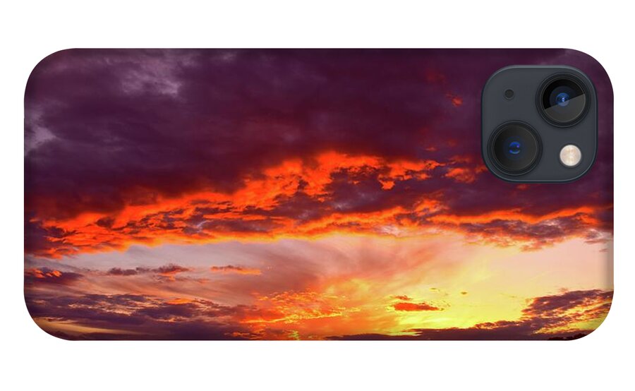 Harmony iPhone 13 Case featuring the photograph Sunset Magic Above Us 03 by Leonida Arte