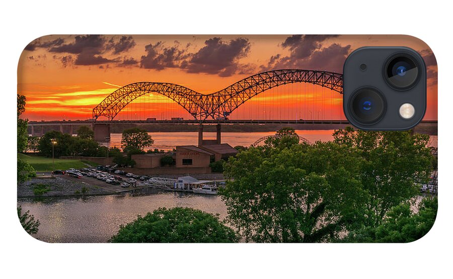Memphis iPhone 13 Case featuring the photograph Sunset on the Bluff by Darrell DeRosia
