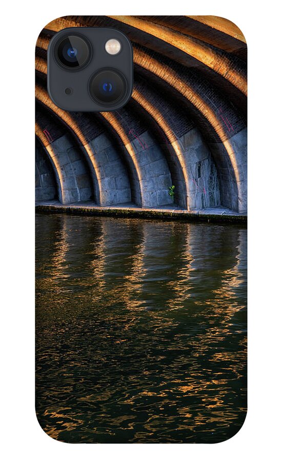 Abstract iPhone 13 Case featuring the photograph Sunset Under The Bridge by Artur Bogacki