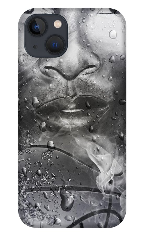  iPhone 13 Case featuring the mixed media Sweat by Angie ONeal