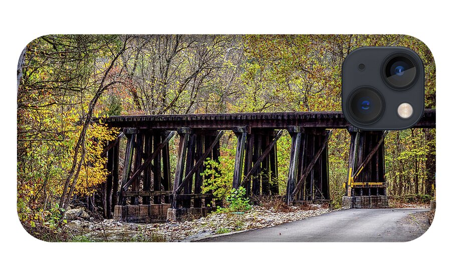 Branson Mo iPhone 13 Case featuring the photograph Sycamore Church Road Railroad Bridge by Jennifer White