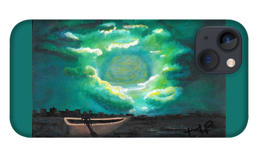 Esoteric iPhone 13 Case featuring the painting Taken by Esoteric Gardens KN