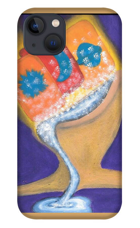 Tarot iPhone 13 Case featuring the painting Tarot Tied by Esoteric Gardens KN