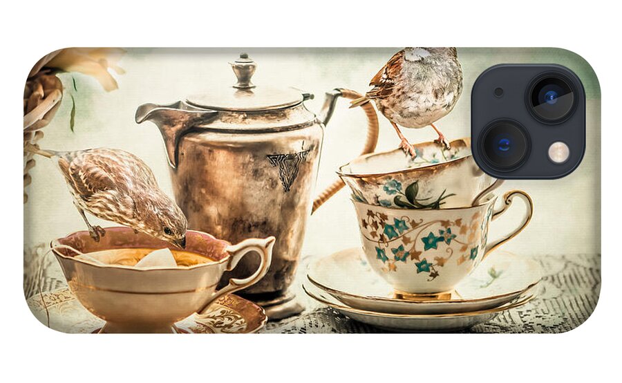 Still Life iPhone 13 Case featuring the photograph Teatime for the Birds by Maggie Terlecki
