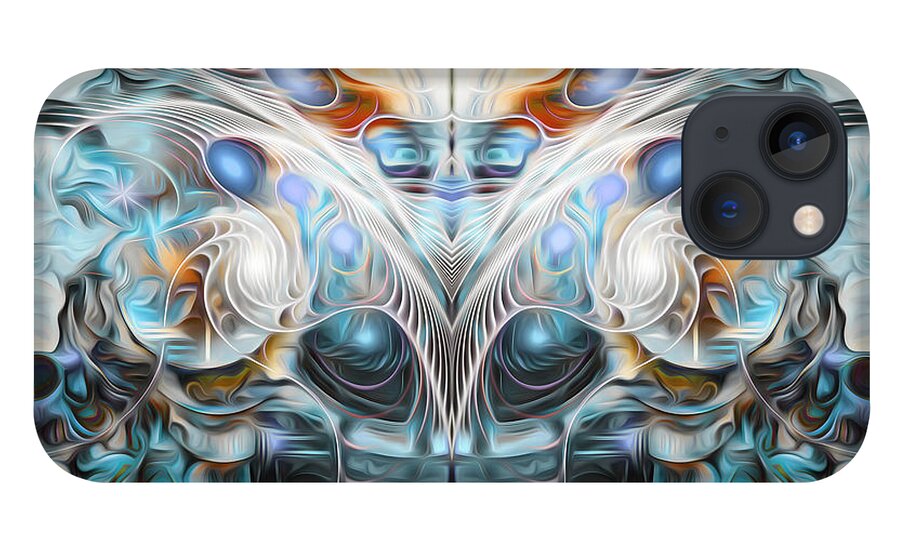 Visionary iPhone 13 Case featuring the digital art Tempest be Gone by Jeff Malderez