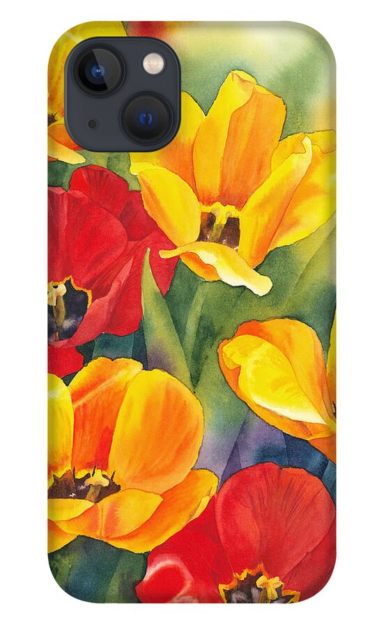 Flower iPhone 13 Case featuring the painting The Breath of Spring by Espero Art