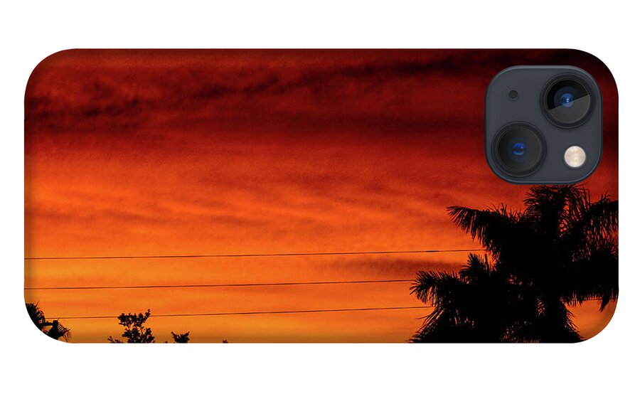 Sunset iPhone 13 Case featuring the photograph The Fire sky by Daniel Cornell