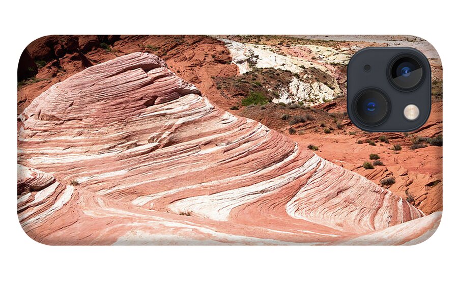 The Wave iPhone 13 Case featuring the photograph The fire wave in valley of Fire State Park by Jean-Luc Farges