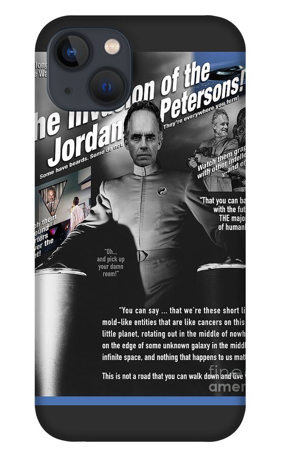 Jordan Peterson iPhone 13 Case featuring the digital art The Invasion of the Jordan Petersons by Brian Watt