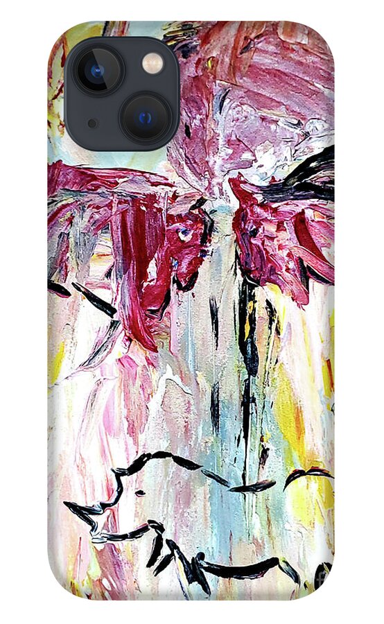 Journey iPhone 13 Case featuring the painting The Journey Begins #2 by Eileen Kelly