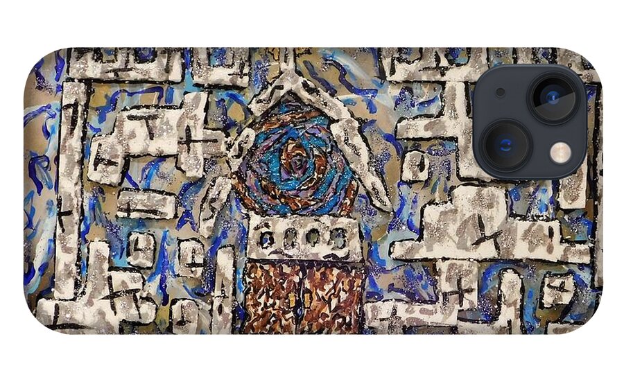 Merovingian iPhone 13 Case featuring the mixed media The Last of the Merovingian Churches by Kevin OBrien
