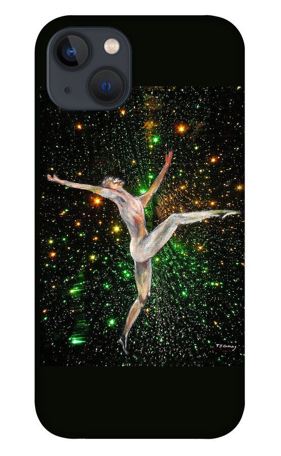 Dance iPhone 13 Case featuring the painting The Light Fantastic Dance and Stars by Tom Conway