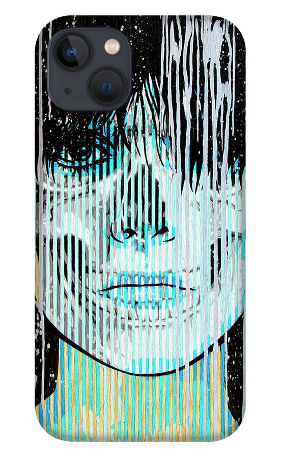 Pop Art iPhone 13 Case featuring the painting The Line Begins To Blur by Bobby Zeik