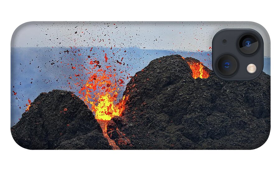 Volcano iPhone 13 Case featuring the photograph The newborn fires by Christopher Mathews