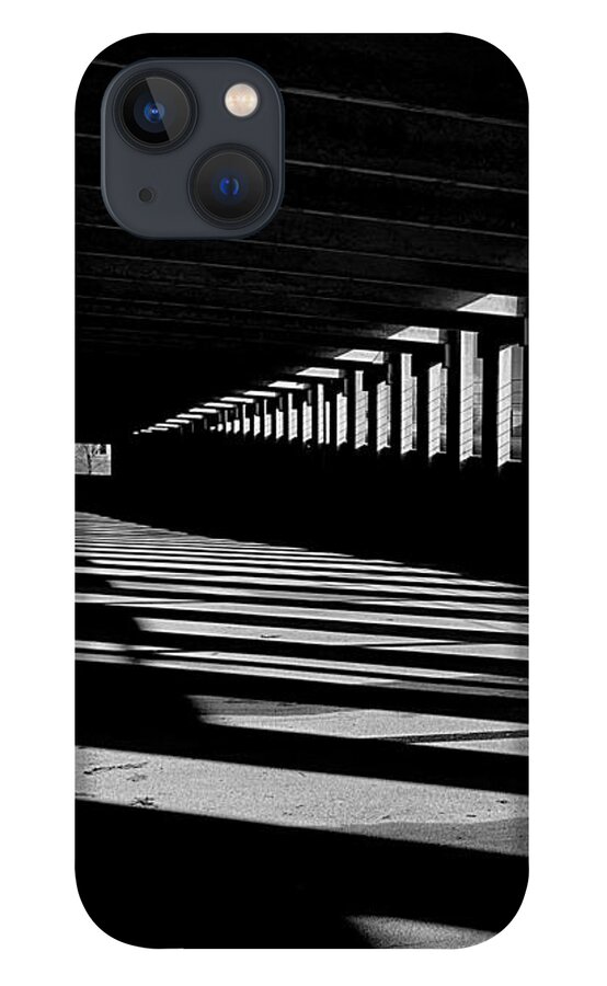 Parking iPhone 13 Case featuring the photograph The Skeleton BW by Lee Darnell